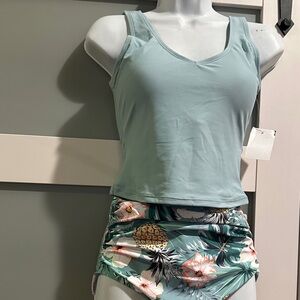 Tropical Pineapple Bikini Set - Mint
